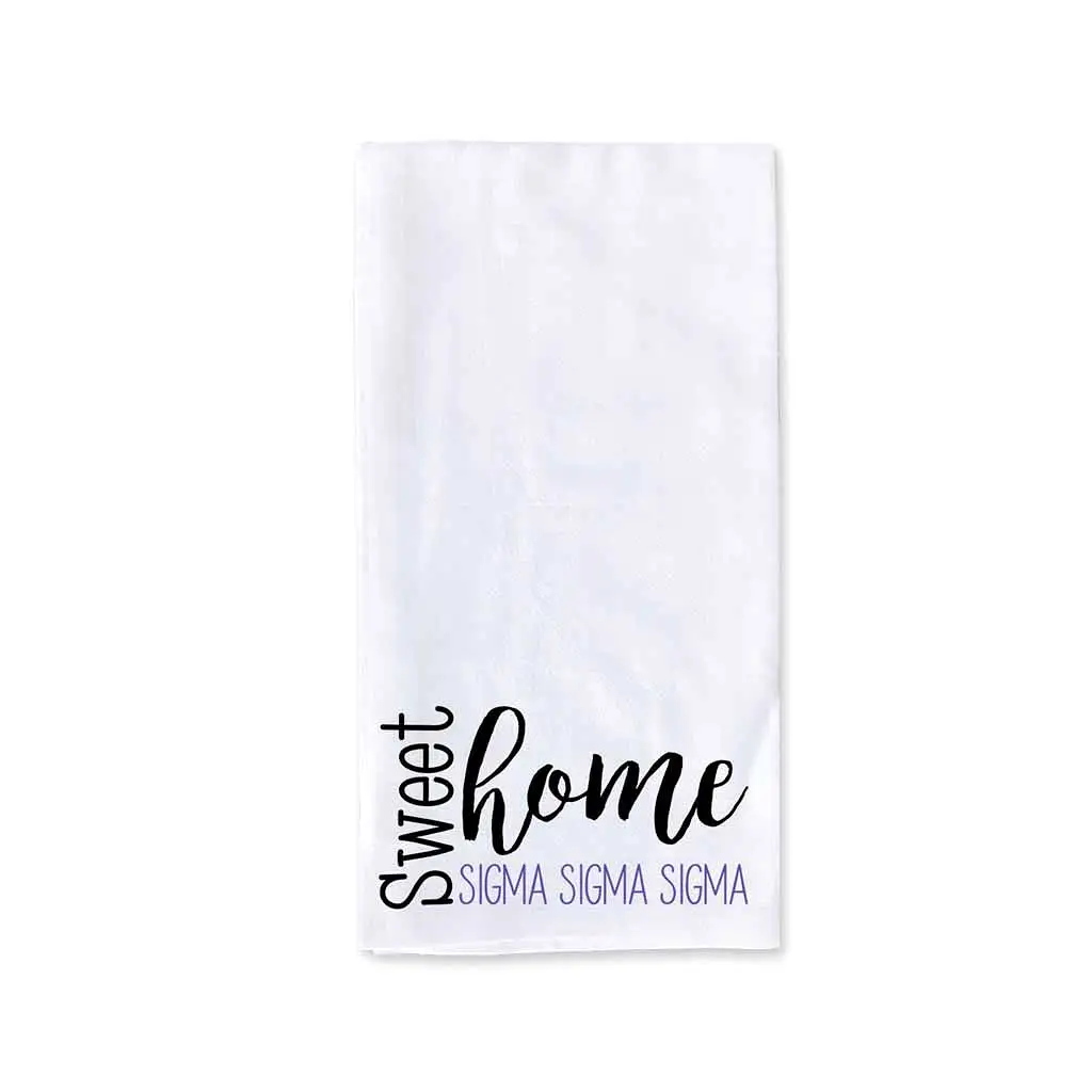 Sweet Home Sigma Sigma Sigma Sorority Kitchen Towel