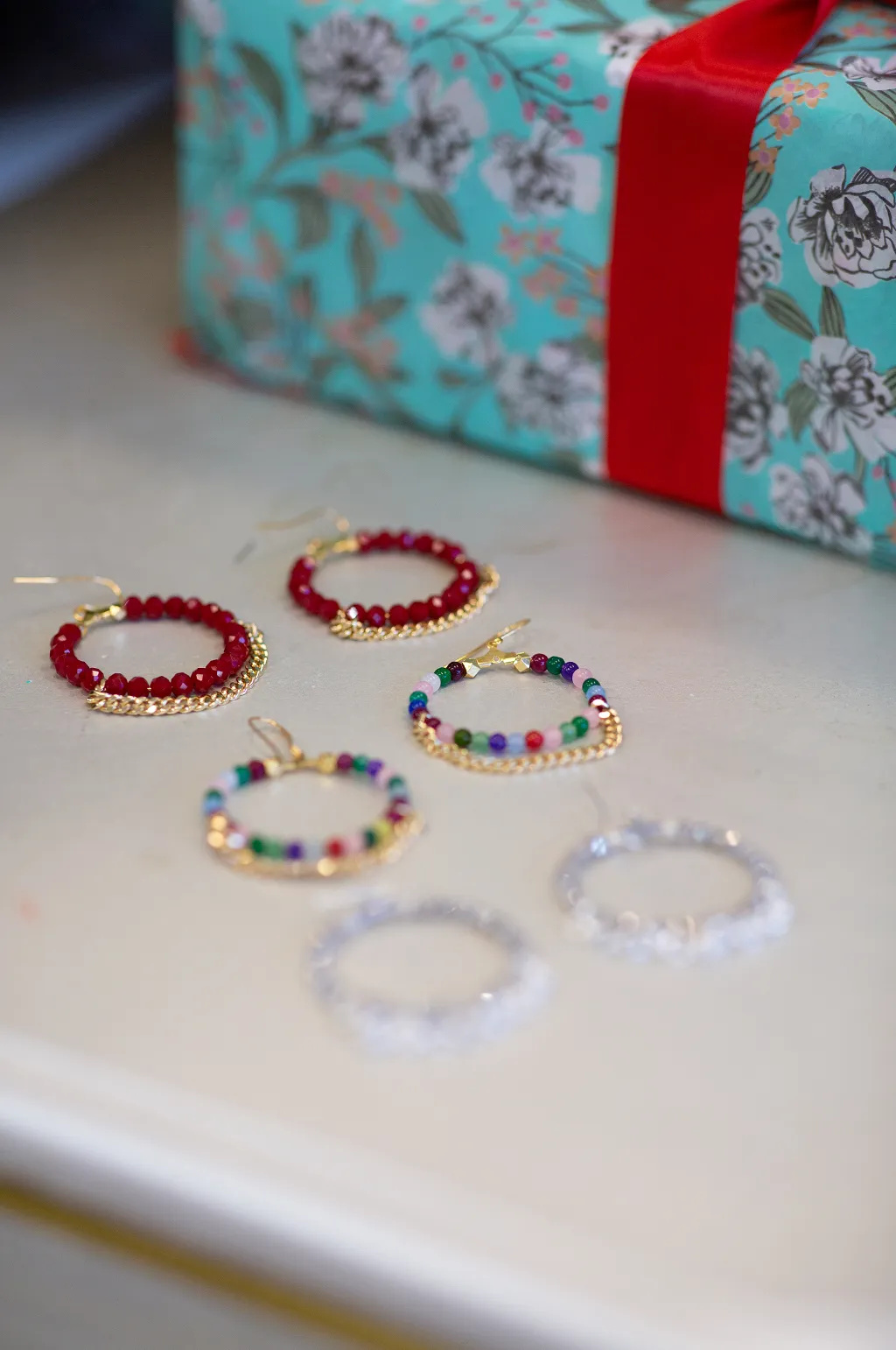 The Holly Hoop Earrings by Annie Claire Designs