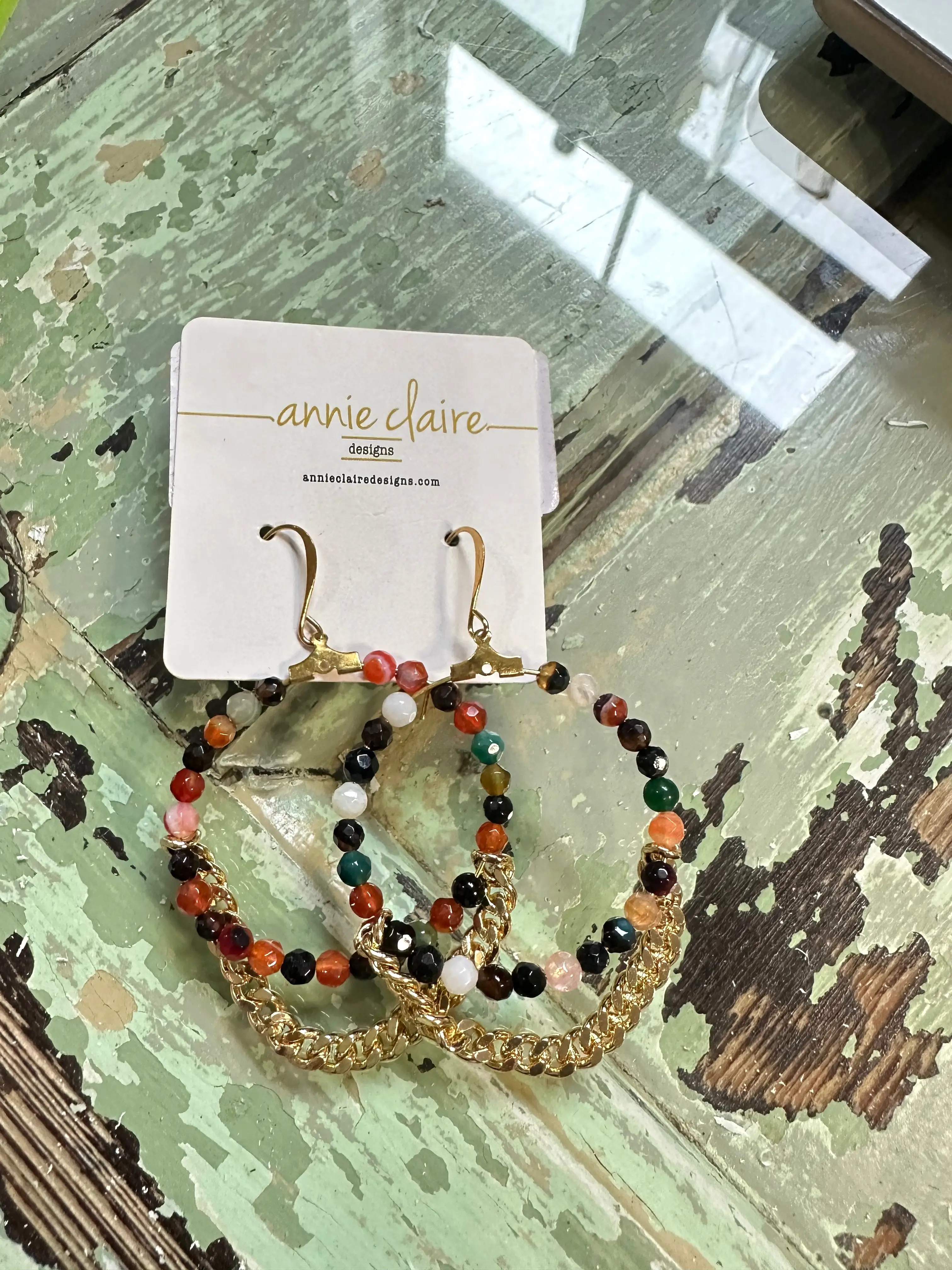 The Holly Hoop Earrings by Annie Claire Designs