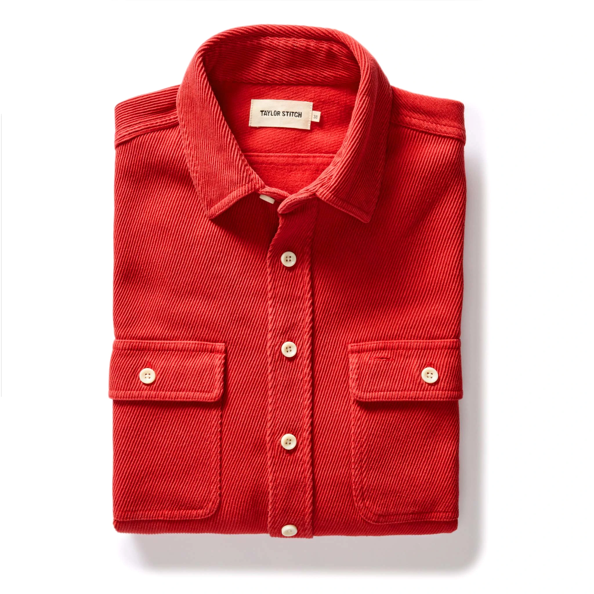 The Ledge Shirt in Cardinal