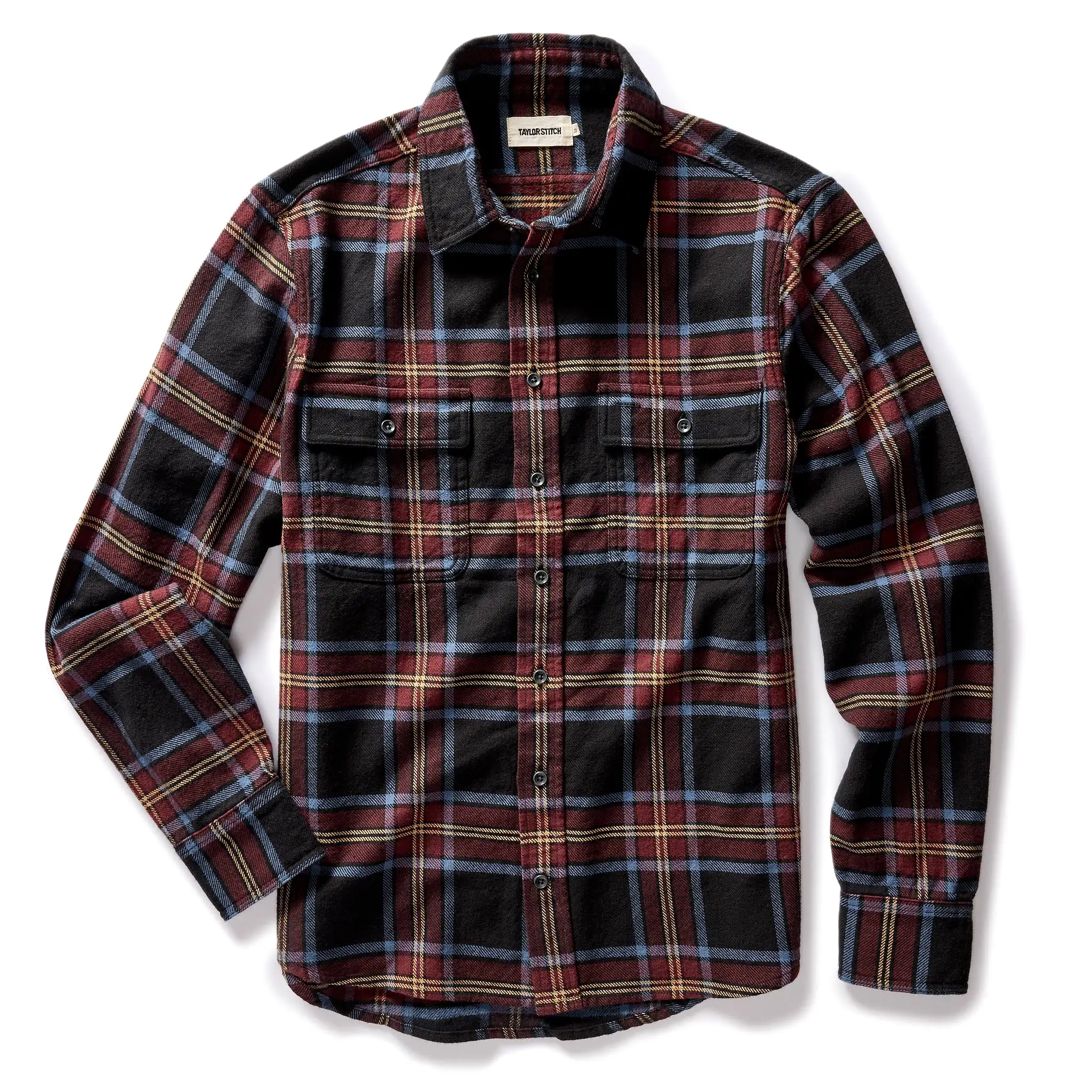 The Ledge Shirt in Dark Navy Plaid