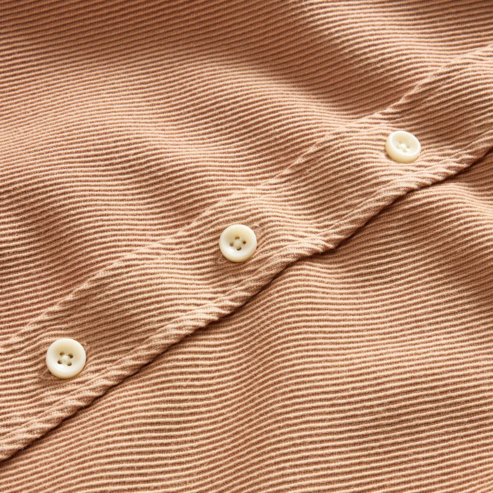 The Ledge Shirt in Dusty Coral Twill