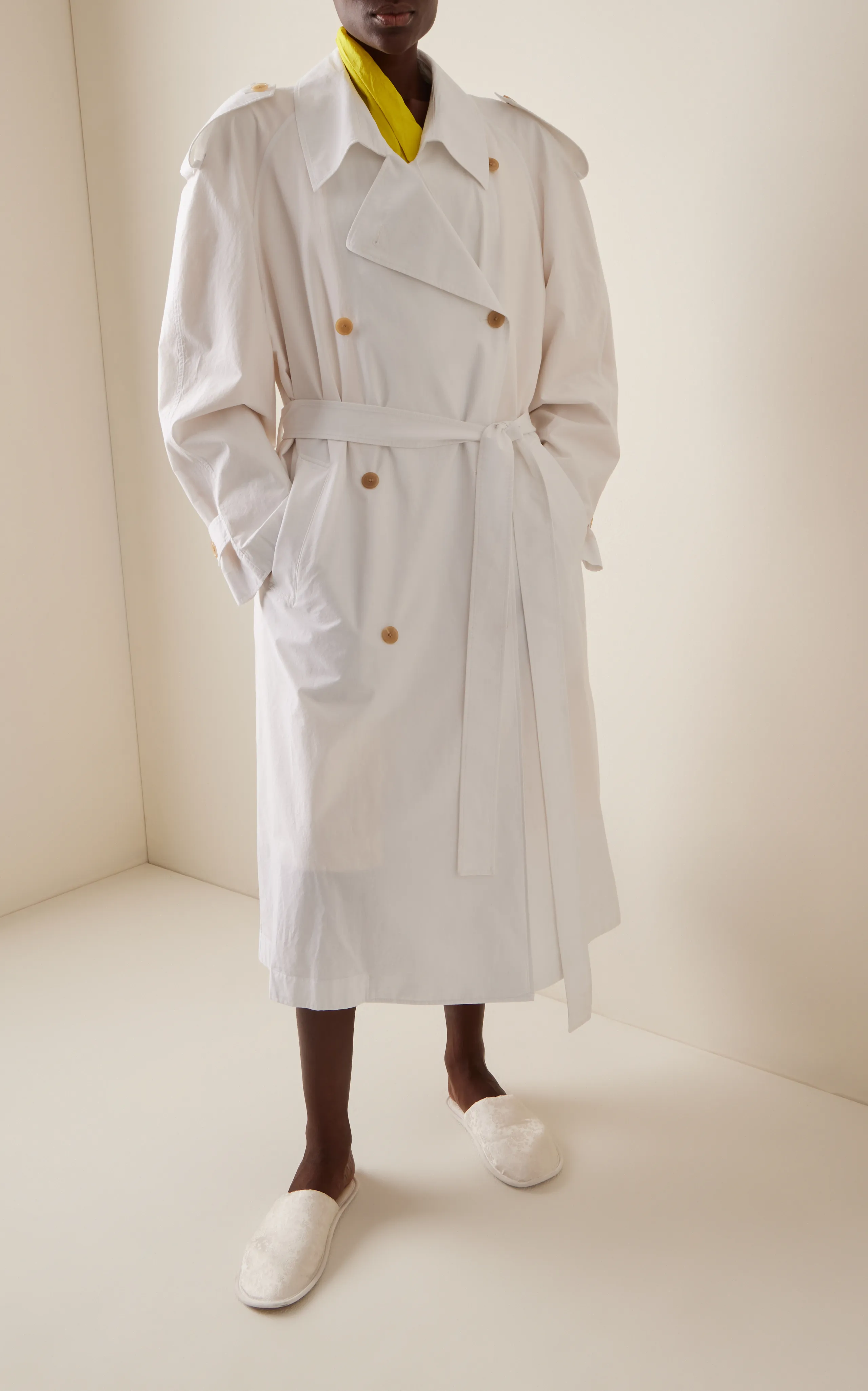 The Row Denver Cotton Poplin Trench Coat