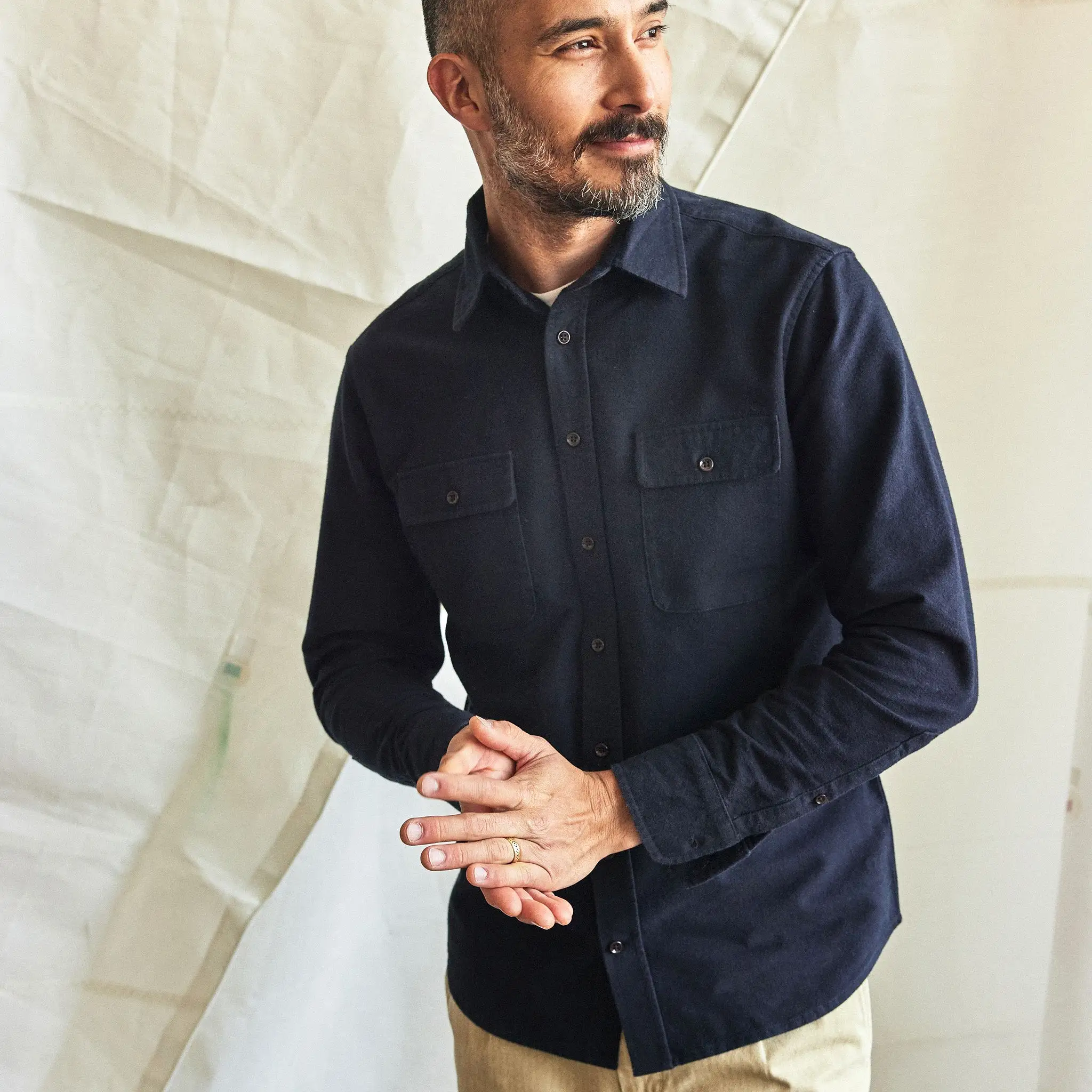 The Yosemite Shirt in Dark Navy