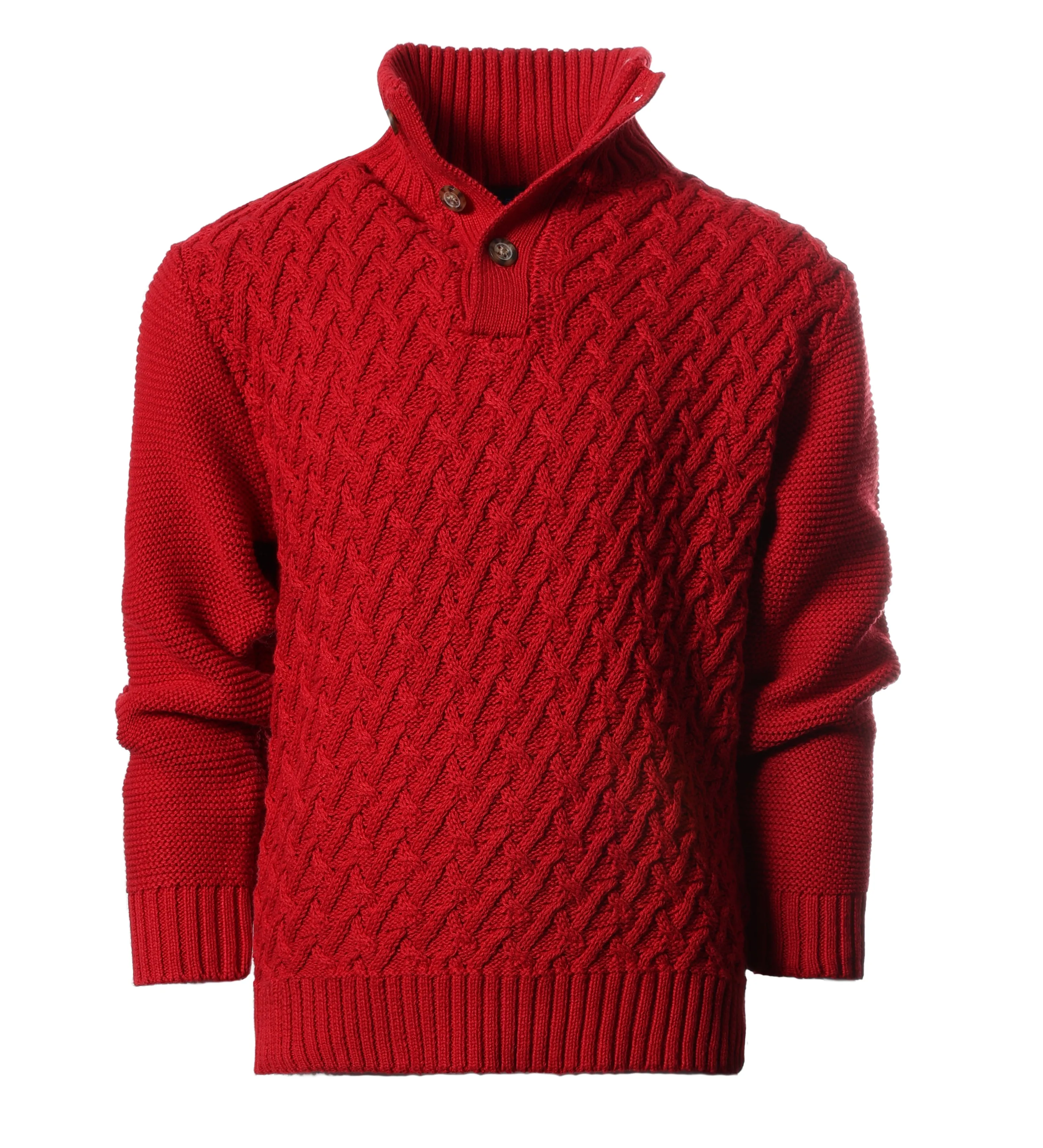 TODDLERS, KIDS AND BOYS MOCK NECK PULLOVER KNITTED SWEATER