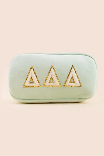 Tri Delta Chenille Makeup Bag