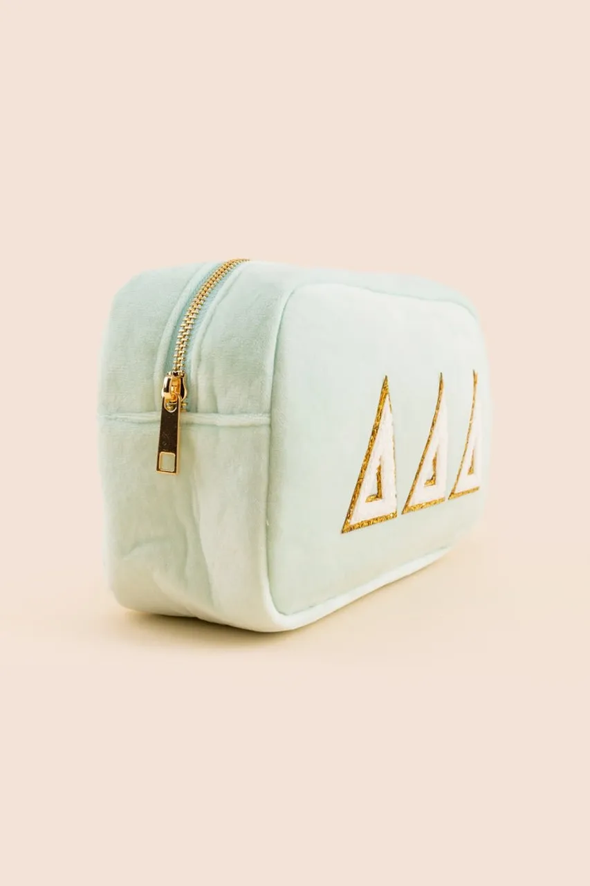 Tri Delta Chenille Makeup Bag