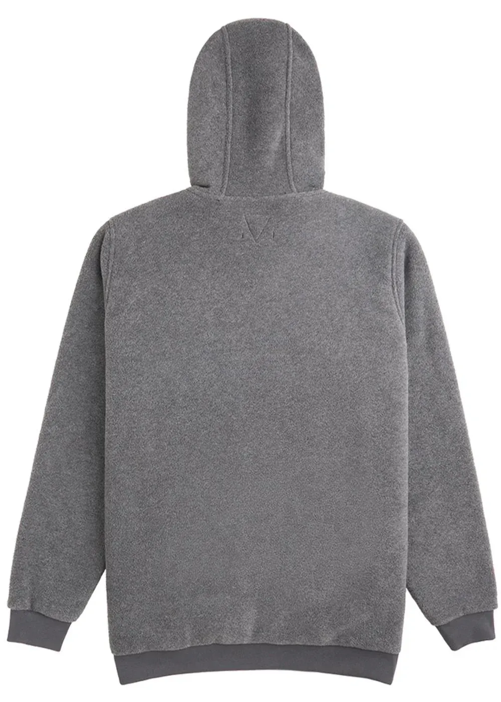 Vissla Eco-zy Polar Zip Hoodie Fleece - Charcoal Heather