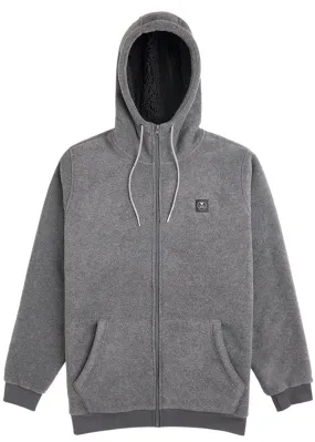 Vissla Eco-zy Polar Zip Hoodie Fleece - Charcoal Heather