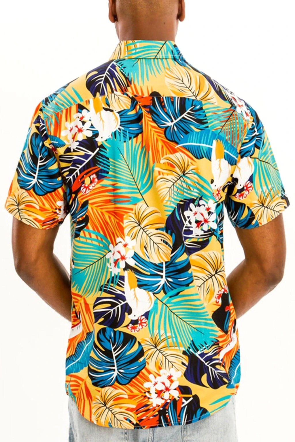 Weiv Hawaiian Print Button Down Shirts