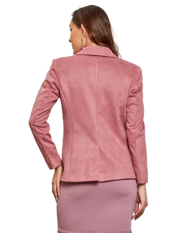 Women Coat Pink Color