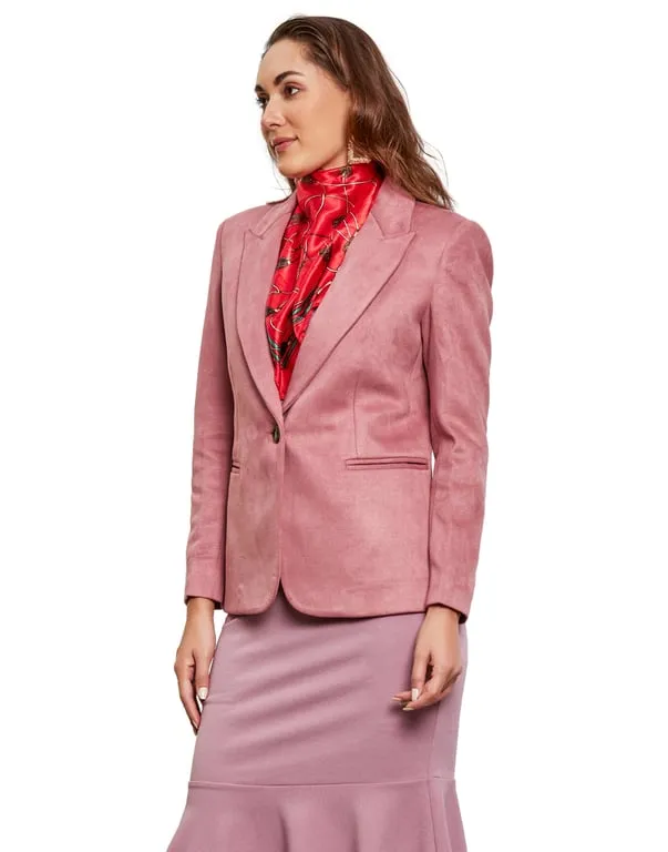 Women Coat Pink Color