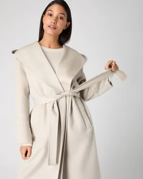 Women's Cashmere Robe Coat Cream