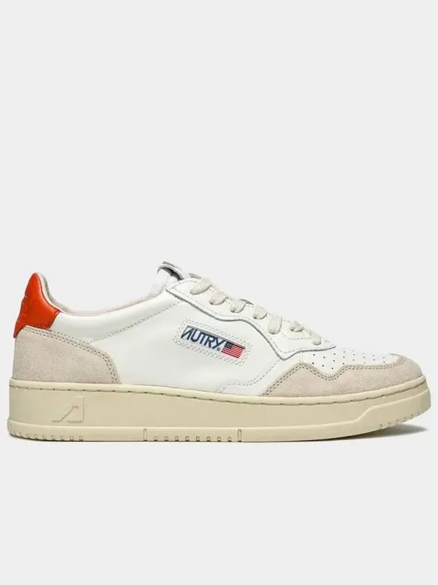 Women's Medalist Low Top Sneakers White Orange