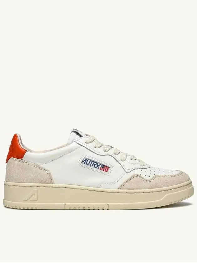 Women's Medalist Low Top Sneakers White Orange