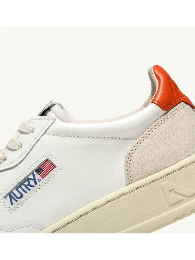 Women's Medalist Low Top Sneakers White Orange