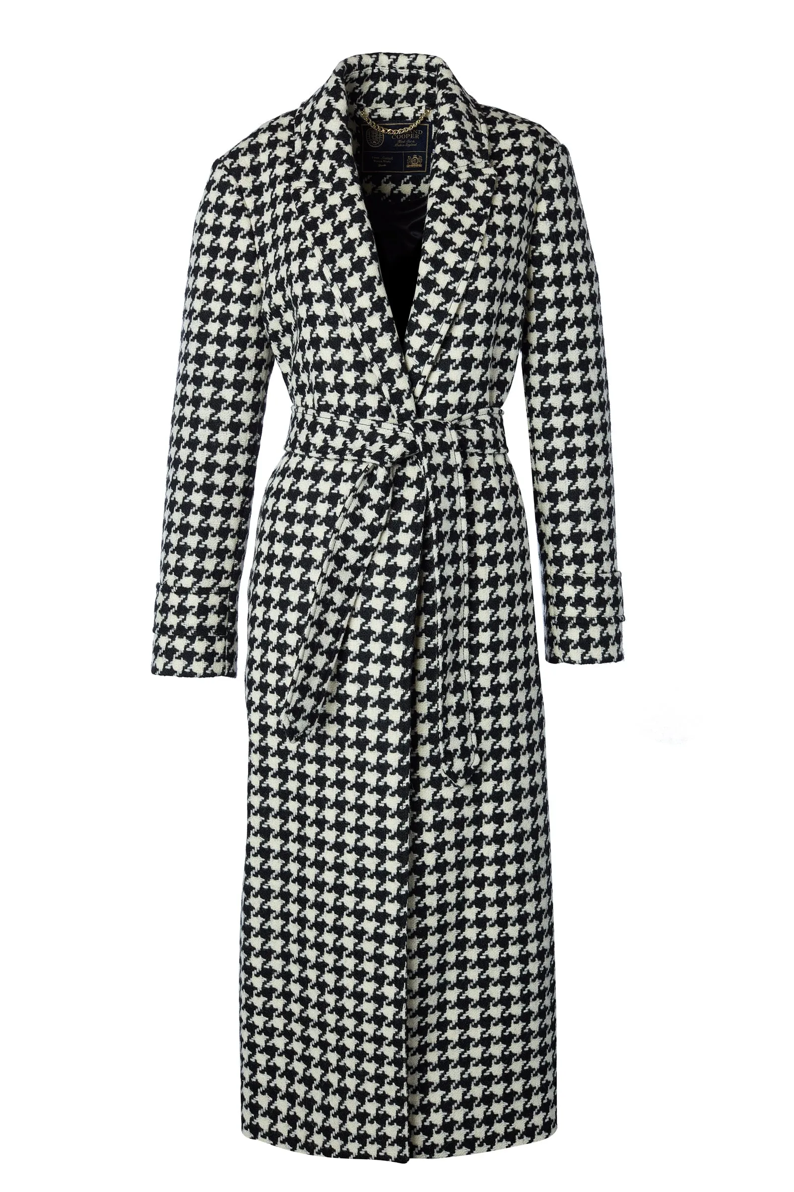 Wrap Coat (Large Scale Houndstooth)