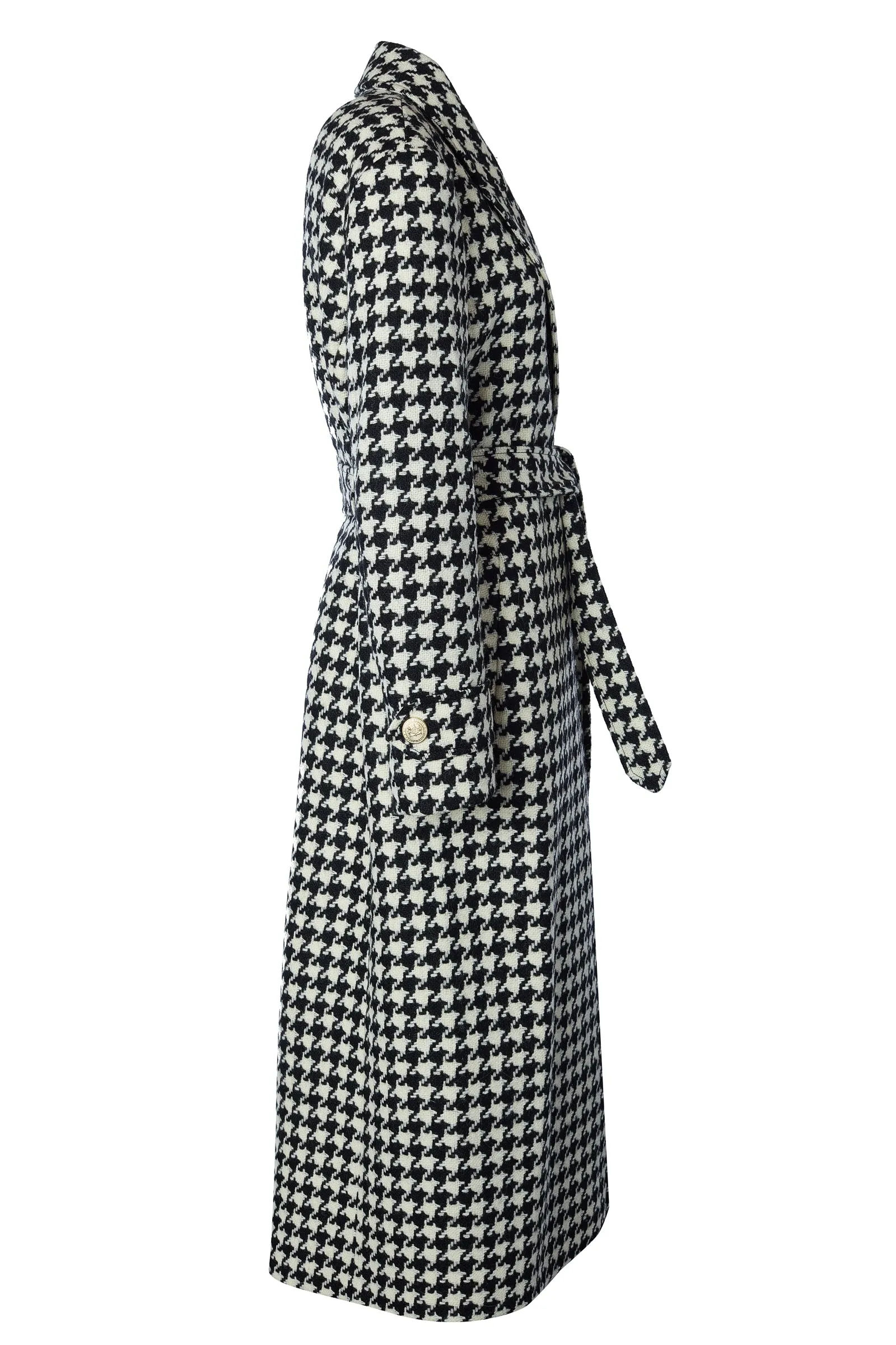 Wrap Coat (Large Scale Houndstooth)